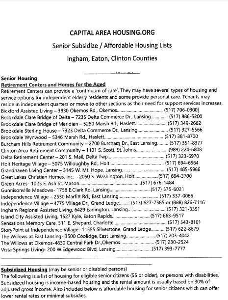 Capital Area Housing